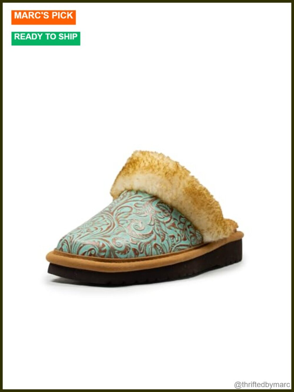Genuine Suede Women's Slippers, Square Toe Western Moccasin, Indoor Outdoor